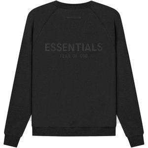 FEAR OF GOD ESSENTIALS Pull-Over Crewneck Black